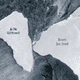 Iceberg A-74 and the Brunt Ice Shelf as they appeared on August 11, 2021.